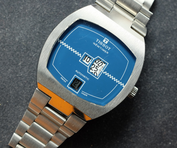Tissot Newtimer jump hour automatic 